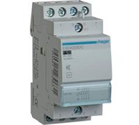Hager ESD425SDC Manual Silent Contactor, 25A 4NA 24VDC, White, 6 x 11 x 9 cm