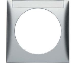 Hager - Frame 1 Element with Label Holder Chrome/Matt Chrome