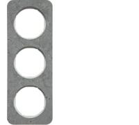 Hager Frame 3 Elements R1 Hormigon/White Polar