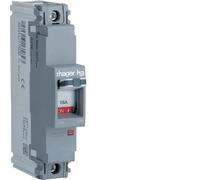 Hager HDA014Z 16A 18kA Single Pole Fixed Thermal TM MCCB h3 x160