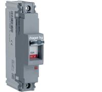 Hager HDA061Z 63A 18kA Single Pole Fixed Thermal TM MCCB h3 x160