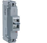 Hager HHA014E 16A 25kA Single Pole Fixed Thermal TM MCCB h3 x160