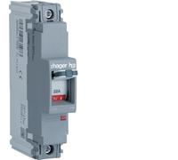 Hager HHA030E 32A 25kA Single Pole Fixed Thermal TM MCCB h3 x160