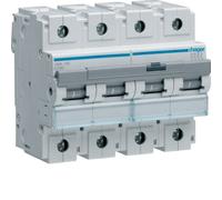 Hager hm Series - Automatic Magnetic Thermal -hm Curve-c 25ka 4 Pole 100a