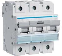 Hager HM Series - Automatic magnetotérmico - HM curva-d 15 KA 3 Pole 100 A