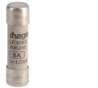 Hager Industrial Cylindrical Fuse 8A 500V 10x38mm gG - LF308G [10 Pieces]