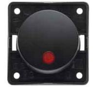 Hager Integro - Double Pole Switch with Pilot Anthracite