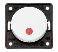 Hager Integro - Double Pole Switch with Pilot Polar White