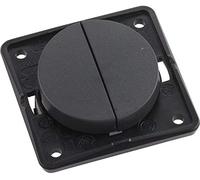 Hager Integro - Double Two-Way Anthracite Switch