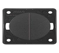 Hager Integro Dual Flush with Terminal Comun Anthracite