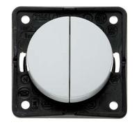 Hager Integro Dual Flush with Terminal Comun Grey