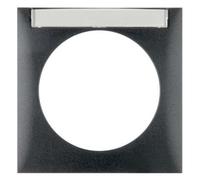 Hager Integro - Frame 1 Element with portarotulo Anthracite