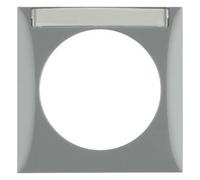 Hager Integro - Frame 1 Element with portarotulo Grey