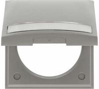 Hager Integro - Frame 1 Element with tapa-lente-Porta ROTULO Grey