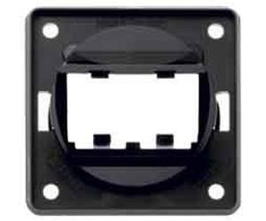 Hager Integro - Plate Holder for 2 Modules Mini-Com Anthracite
