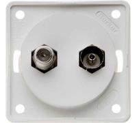 Hager Integro Satellite Antenna Socket Without Housing Polar White