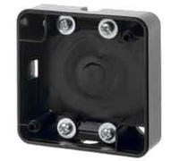 Hager Integro - Socket for MOUNTING Flat Surface with 2 sujetacable Anthracite