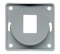 Hager Integro Support Plate for 1 Module Amp Grey