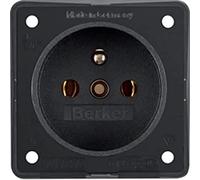 Hager Integro - Toma Current France/Belgica Matte Black