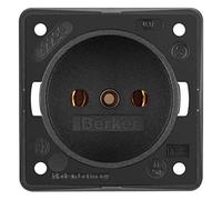 Hager Integro - Toma Current Paises Bajos Protection Matte Black