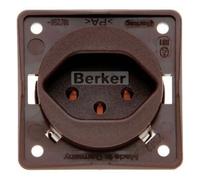 Hager Integro - Toma Current Switzerland tipo-13 Marron Matte