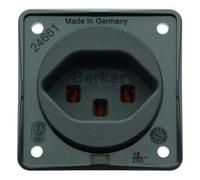 Hager Integro - Toma Current Switzerland tipo-23 Anthracite Matt