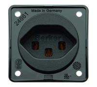 Hager Integro - Toma Current Switzerland tipo-23 Matte Black