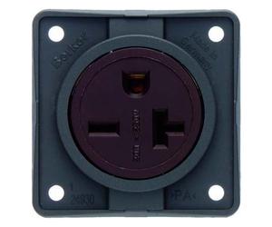 Hager Integro - Toma Current USA/Canada NEMA 6 - 20R Anthracite Matt