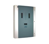 Hager JF416BG 400A Incoming 125A Outgoing 16 Way Outgoers Glazed Door