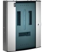 Hager JK104BG 125A 4 Way Type B TP&N Distribution Board Glazed Door