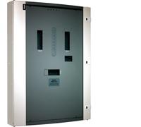 Hager JN204BG 250A Incoming 125A Outgoing 4 Way Outgoers Glazed Door CE