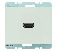 Hager K.1 - High Definition Socket with 90 ° Connector White Polar Brightness