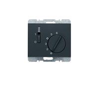 Hager K.1 Room Thermostat with Closed Contact Switch + LED Anthracite