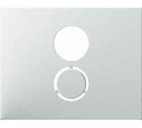 Hager k1 Audio Plate 1 Hole Open Polar White