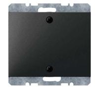 Hager K1 - Blind Plate with Frame Screwed Anthracite