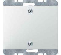 Hager K1 - Blind Plate with Screw-On Frame White Polar