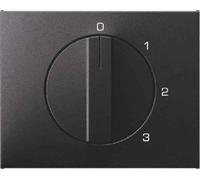 Hager K1 - Central Plate Rotary Control 0-1-2-3 Position Anthracite