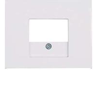 Hager K1 - Central Plate Socket TAE Polar White