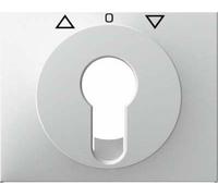 Hager K1 - Central Plate with Lock Polar White