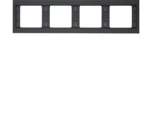 Hager K1 - Frame 4 Elements Horizontal Anthracite