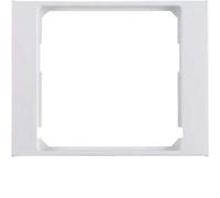 Hager K1 - Frame Power Supply Cover for Berker Plate White Polar