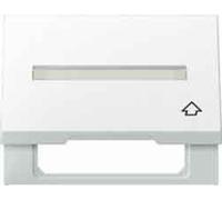 Hager K1 - Intermediate Frame with Lid Porta ROTULO Polar White