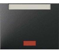 Hager K1 - Key with Porta ROTULO Lens Anthracite