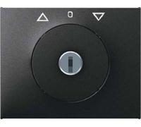 Hager K1 - Plate Key Central Position Without Lock Anthracite