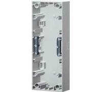 Hager K1 - Socket 3 Elements Vertical Polar White