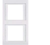Hager K1 - Two Panel Frame Vertical White Polar