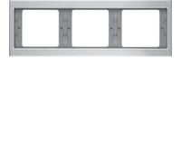 Hager K5 - 3 Elements Horizontal Aluminium Frame
