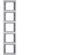 Hager K5 - 5 Elements Vertical Aluminium Frame