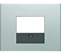 Hager K5 - Central Plate Socket TAE Aluminium