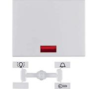 Hager K5 - Key with LENS FOR SWITCH ALUMINIUM